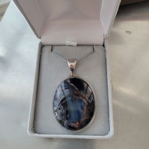 COPY - Labradorite sterling silver pendant